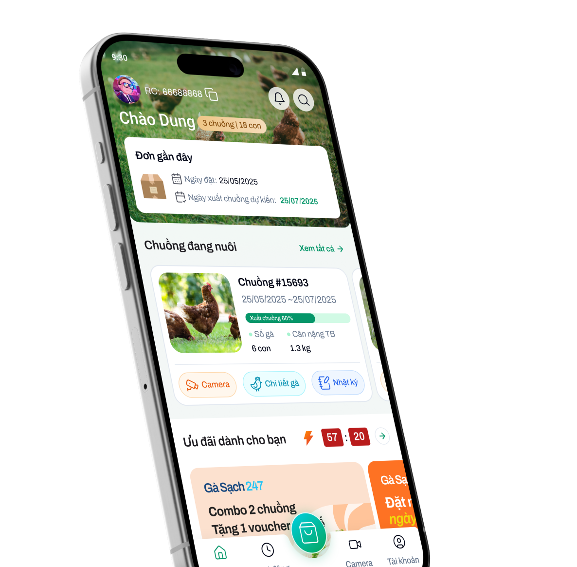 Ứng dụng Gà Sạch 247